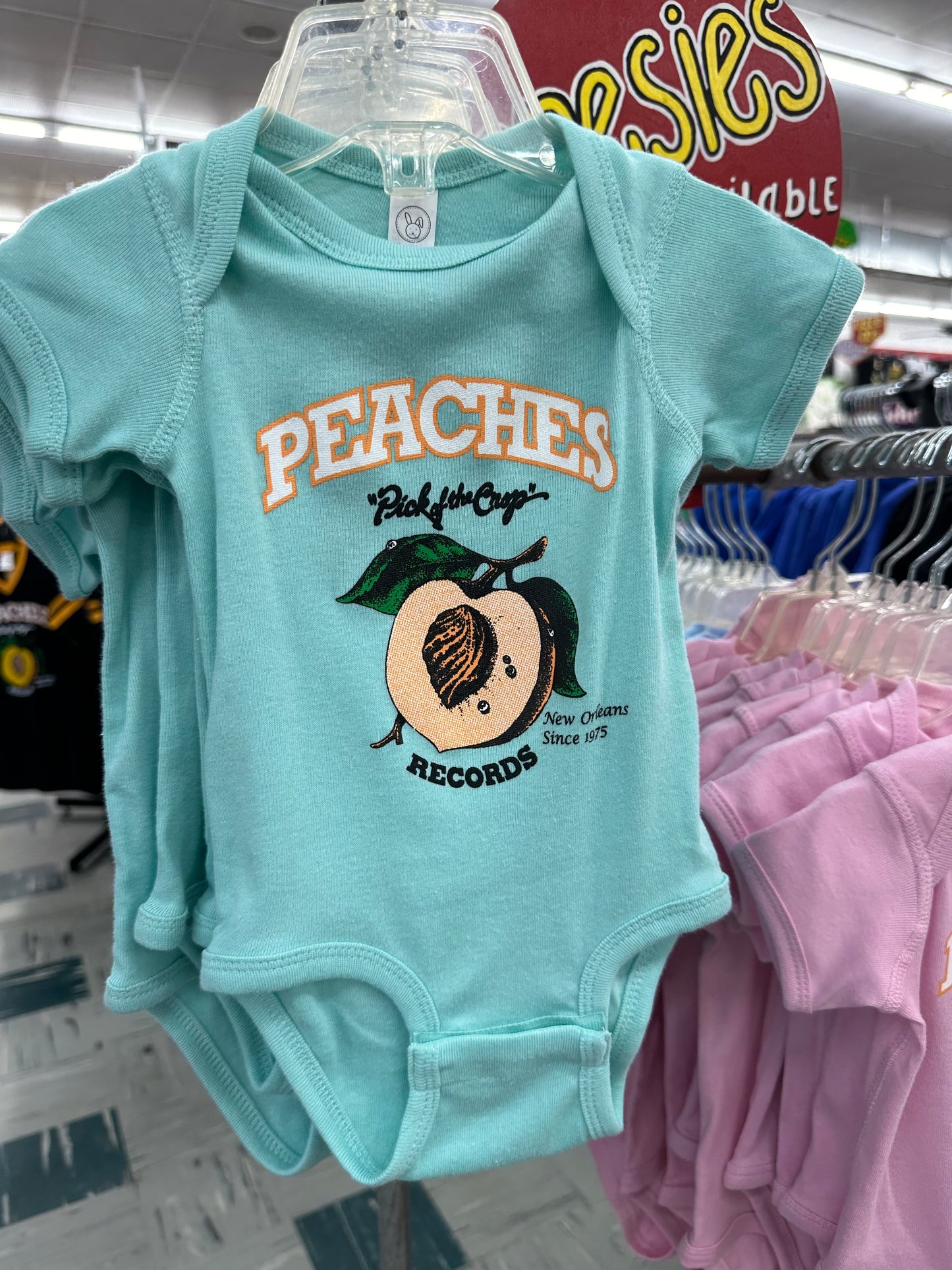 Peachette Onesie Teal
