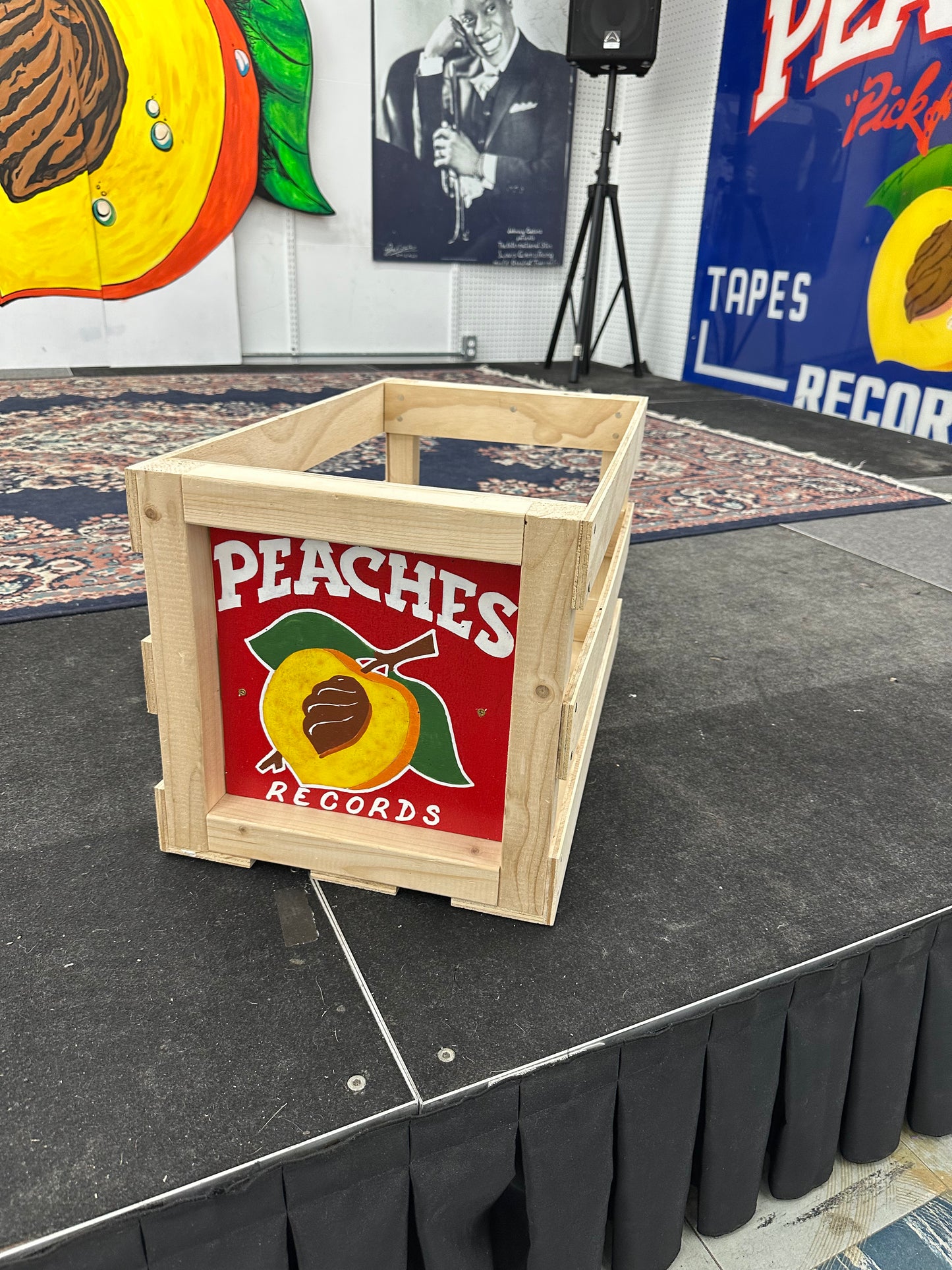 Peaches Record Crate