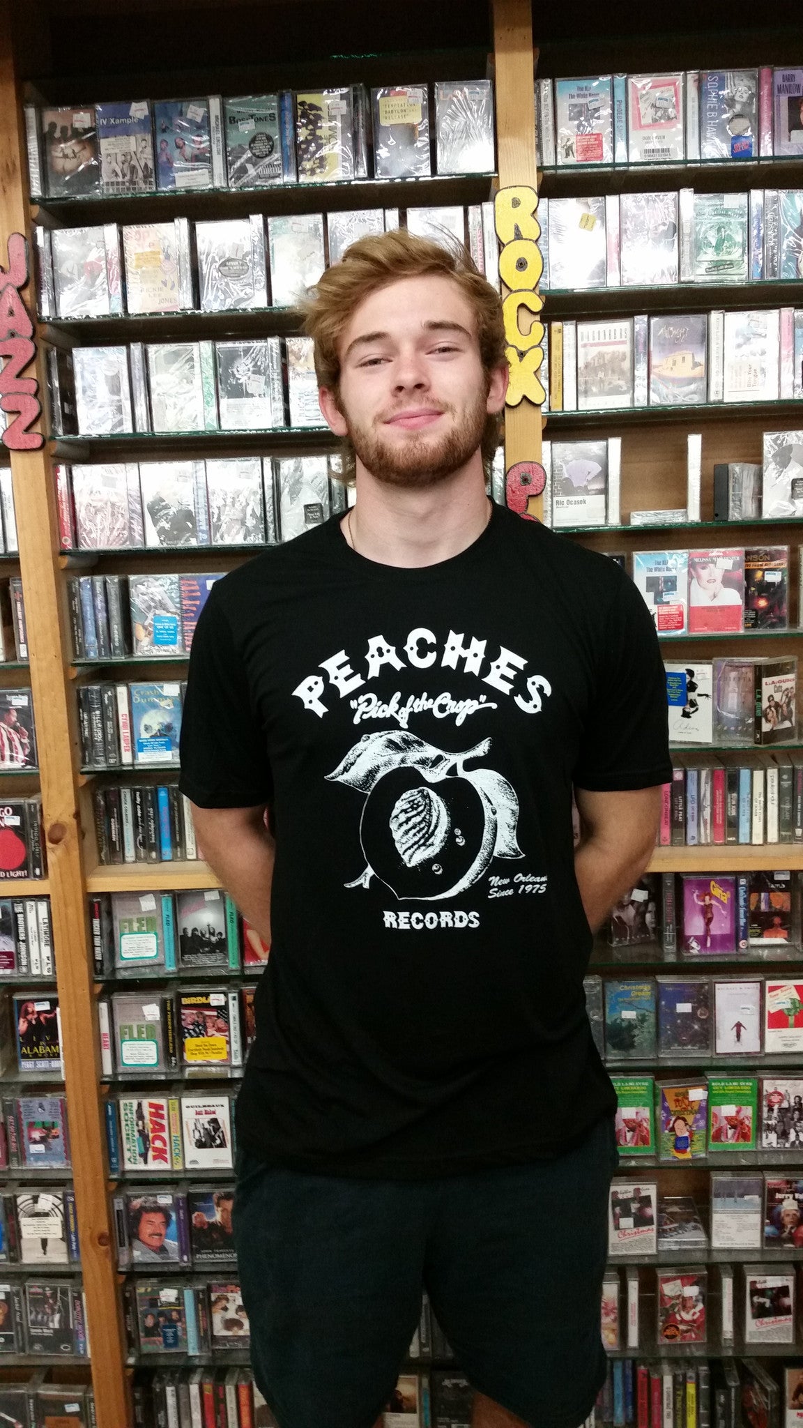 Peaches Rock'n'Roll Black and White Tee Unisex