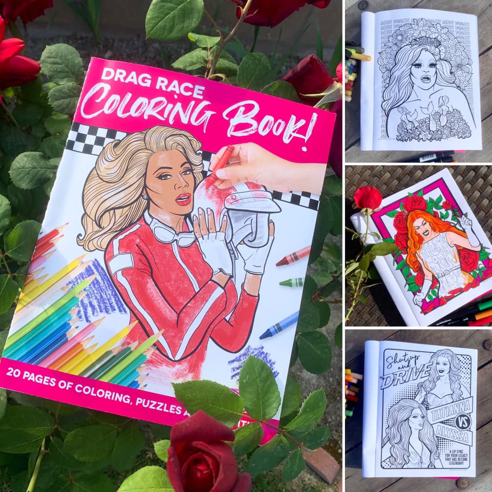 DRAG RACE COLORING BOOK
