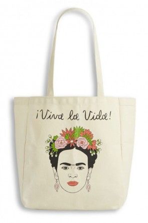 Frida Kahlo Queer Pride Tote Bag - White Tote Bag - Frankly Wearing