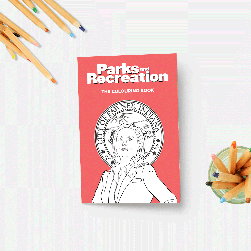 PARKS AND RECREATION COLOURING BOOK
