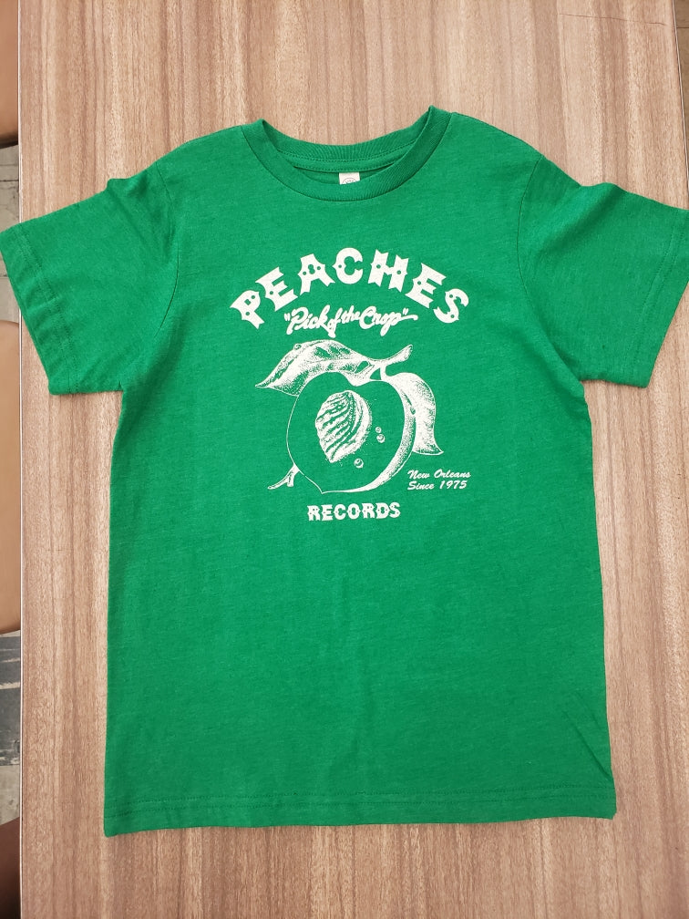 GREEN BABY/TODDLER PEACHES TEE