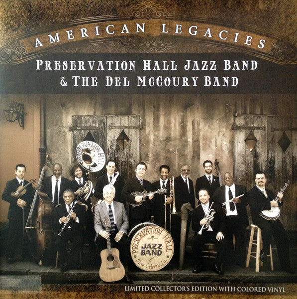 PRESERVATION HALL JAZZ BAND & THE DEL McCOURY BAND 'AMERICAN LEGACIES' (LIMITED/COLOR LP/NUMBERED)